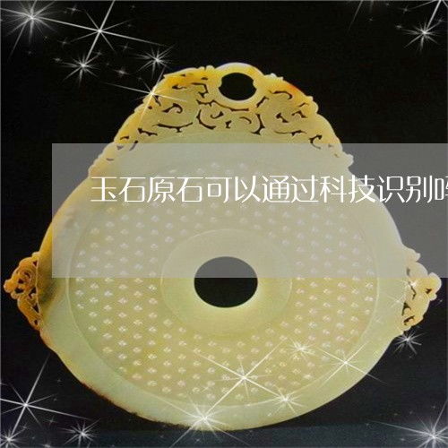 能否用科技識別玉石原石？